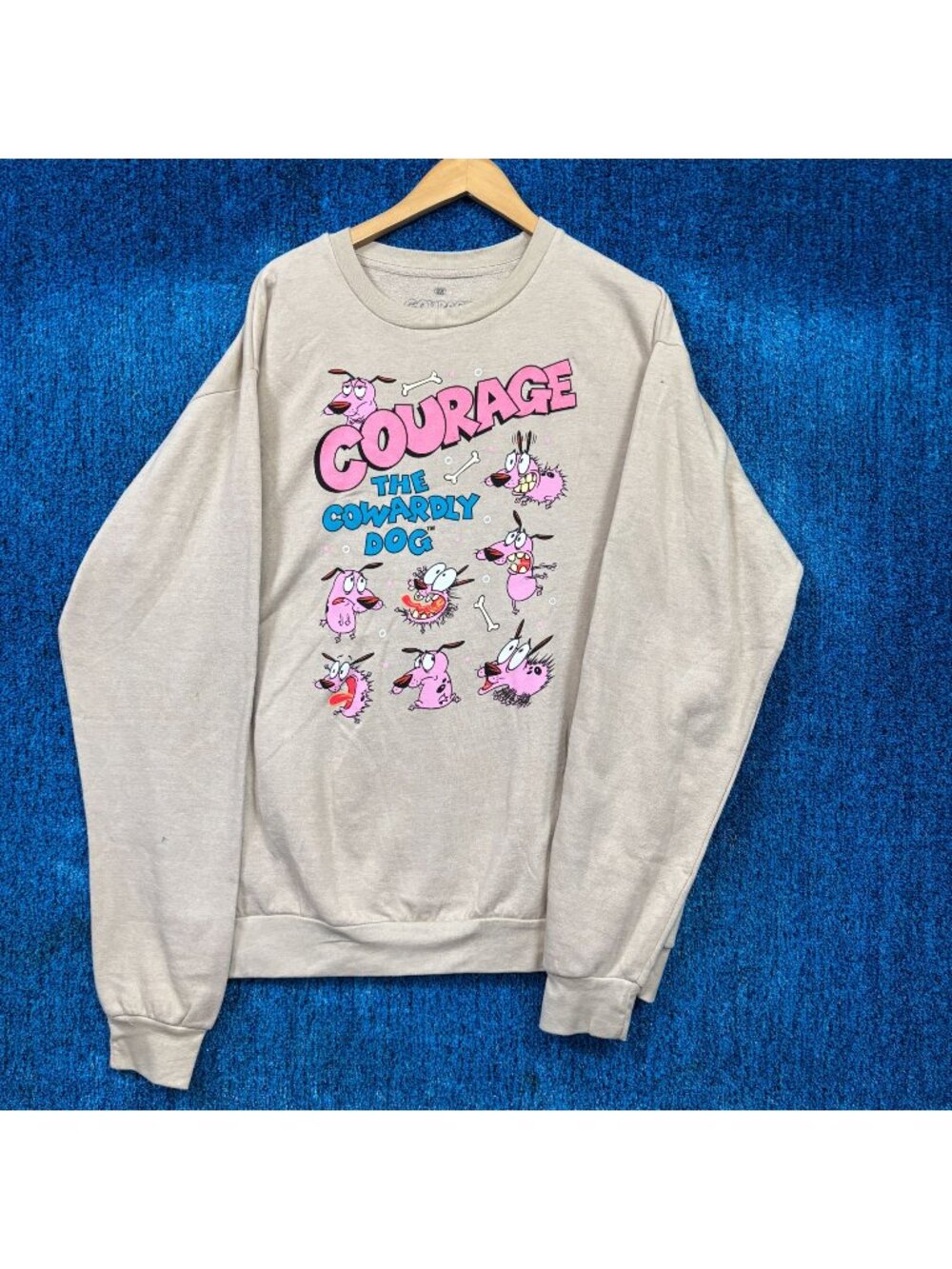 Courage the Cowardly Dog Graphic Crewneck Sweater Size 2X